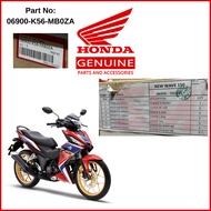 SM Cover Set Red -Trico Vivacity Red (2020)（ 06900-K56-MB0ZA ）RS 150 💯 Honda Original Ready Stock