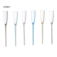 [LV] Shatterproof Poolside Wine Glasses Poolside Drinkware Collection 6pcs Floating Champagne Flutes