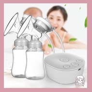 haha USB Powerful Double Breast Pump Breast Massager Baby Breastfeed Milk Extractor
