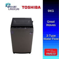 Toshiba Fully Auto Washing Machine  (9kg) AW-M1000EM(SG) Mesin Basuh 洗衣机