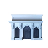[lzdjlmy2ua] Dollhouse Facade European-Style Facade Model Classical Miniature for Hobbyists, Micro-L