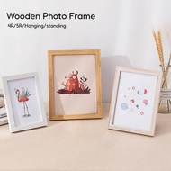 4R/5R Wooden Picture Frame Photo Picture Holder Wall Decor Picture Holder for Housedhold Gift