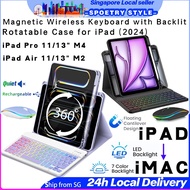 【SG】2024 iPad Pro 11 inch Case Keyboard iPad Pro 13 inch Case Magnetic iPad Air M2 11/13 inch Keyboa