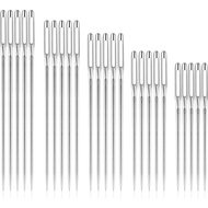 RITDVNI 50 Pcs Jarum Jahit Mata Besar untuk Jahitan Tangan, 5 Saiz Jarum Sulaman, Jarum Jahit Tangan