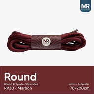 MR Shoelaces RP30 Maroon (Maroon) Round Shoelaces Round Big 6mm Shoelaces 90cm 100cm 120cm 150cm 180