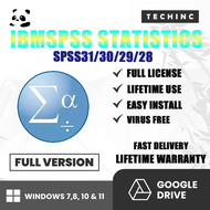 IBM SPSS 31/30/29/28 Statistics Software Lifetime License for Windows and macOS with Installation Su