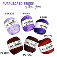 BENANG POLY D18 EX POLYCHERRY ONiTSUGA RAJUT YARN CROCHET KNITTING