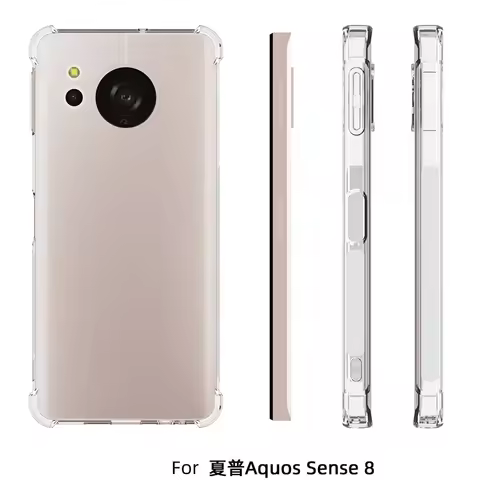 For Sharp Aquos Sense 8 Case Air Cushion Shockproof Airbag Clear Silicone TPU Cover Phone Case for S