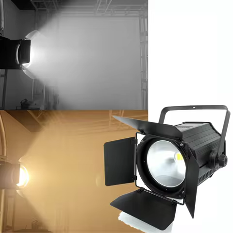 200W COB LED Par Light with Barn Doors DMX512 Strobe Warm White&Cold White 200W Dj Wash Beam Effect
