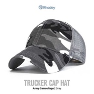 Rhodey Mesh Trucker Hat Army Camouflage - S8R [ IK F Store ]