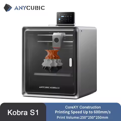 Anycubic Kobra S1 AE Version 3D Printer Core XY Stable Structure Max Speed 600mm/s High Precision Ul