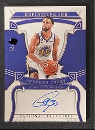 Panini Stephen Curry National Treasures /25 NBA card 籃球球星卡 球員卡 籃球卡