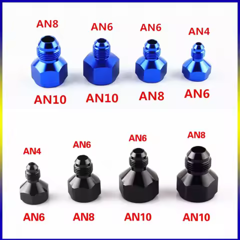 AN3/AN4/AN6/AN8/AN10/AN12/AN16/AN20 Reducer Adapter, Oil Cooler Male to Female Thread Conversion Fit