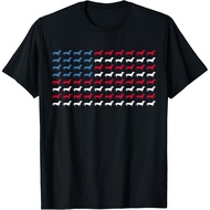 Dachshund Patriotic American Flag Dachshund 4Th Of July T-Shirt