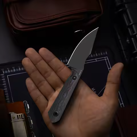 Kizer Fixed Blade Knife 1040S8/S9 Mini Harpoon M390/S45VN Blade Carbon Fiber/Fat Carbon Handle Outdo