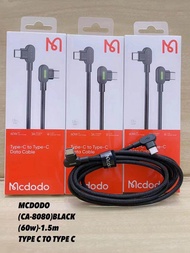 💯MCDODO CA-8080(ORIGINAL) IZ1Type C to Type C (1.5M)90 Pd Fast 60w Gaming Charger Data Cable