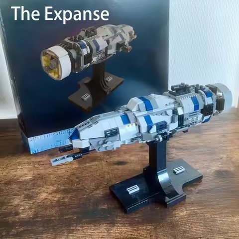 NEW MOC Space Rocinante The Expanse Spaceship Building Blocks Set Interstellar Assembly Model Buildi