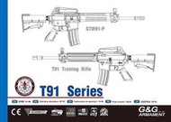 【翔準AOG】G&G 怪怪 GWT91-P 訓練版 電動槍 AEG M-Lok護木 電子板機 T91~TGR-T91