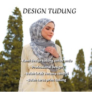 Design Tudung &amp; Bina Jenama Sendiri Fabric/Hijab /Tudung (Professional Design Template - AI(Vector) / PS(Image)