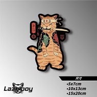 Cute Cat Samurai Car Sticker Sticker Waterproof Sticker Luggage Sticker Hard Hat Sticker Laptop Stic