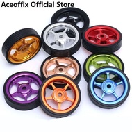 【In stock】Aceoffix 1 pair Easywheel Width 15mm for For brompton Folding Easywheel Aluminum Alloy Bike Easy Wheel Accessories LL6N