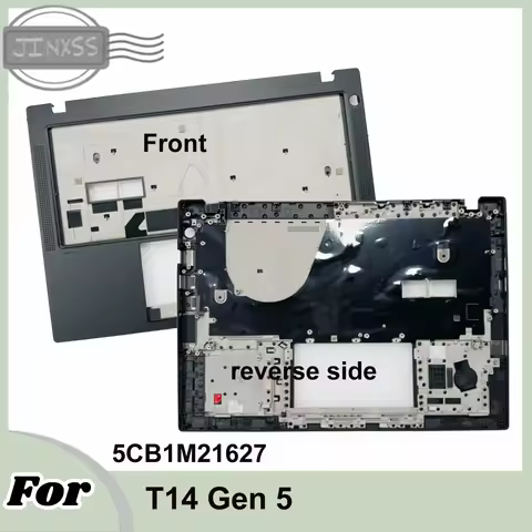 5CB1M21627 New Cover For T14 Gen 5 Type 21ML, 21MM Laptop Top Case Palmrest Upper Case C Shell Black