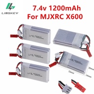 Upgrade 7.4V 1200mAh 25C Lipo Battery For MJXRC X600 RC Drone Spare Parts 1000mAh 2S 7.4V 782642 Bat