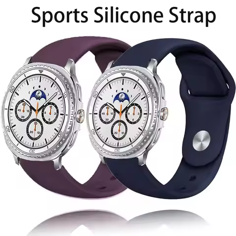Sports Silicone Strap for Samsung Galaxy Watch 8 44mm 40mm 8 Classic 46mm Bracelet for Samsung Galax