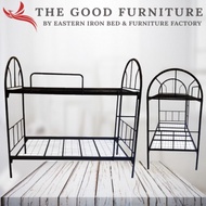 Single size Double Deck Metal Bed Frame. Bunk. For Siblings Dormitory Tenants Helpers.