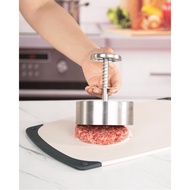 Brigii Burger Press, Adjustable Burger Press Patty Maker, 4.5" Stainless Steel Hamburger Patty Maker