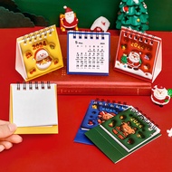Mini Cartoon Christmas 2024 Calendar School Office Desktop Foldable Planner Desk Calendar