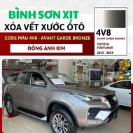 Sơn Xịt Xóa Vết Xước Cho Xe TOYOTA FORTUNER Màu ĐỒNG ÁNH KIM code 4V8 - AVANT GARDE BRONZE Chính Hãn