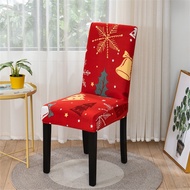 XHOME Design【PH Stock+COD 】Christmas Chair seat cover for dining colorful stretchable elastic easy to install furniture seatcovers monoblock Chair Cover