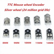 Penghantaran Percuma 2pcs Pengekod Roda Penggelek TTC Baru Teras putih 24 juta hayat grid 8mm 9mm 10
