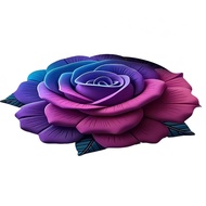 Rubber Bottom Carpet Bedroom Area Rug 3d Floral Rug with Anti-slip Bottom Perfect for Living Room Be