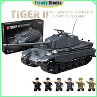 100301,WWII Panzerkampfwagan E-75 Tank Building Blocks The King Tiger Heavy Tank Toys Gifts for Boys