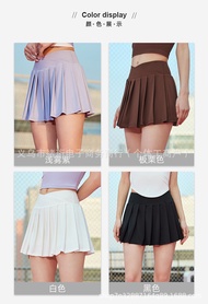 {ALO} ® Al Sports Skirt Outdoor Two-Piece High Waist Tennis Pleated Skirt Breathable Quick-Drying An