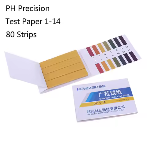 80 Strip 1-14st Test Strips Litmus Test Paper Full Range Acidic Alkaline Indicator Or PH Value 5.5-9