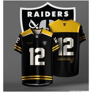 Microfiber NFL Collar Jersey Men's Unisex Comfortable Team Sports Short Sleeve T-Shirt