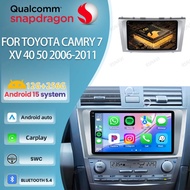 Car Radio Android 15 For Toyota Camry 7 XV 40 50 2006-2011 Stereo BT Viedo Player Navigation 5G WIFI