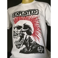 เสื้อวงนำเข้า The Exploited Punks Not Dead Anarchy Punk Rock Hardcore Retro Style Vintage T-Shirt ไซส์ รับประกัน
