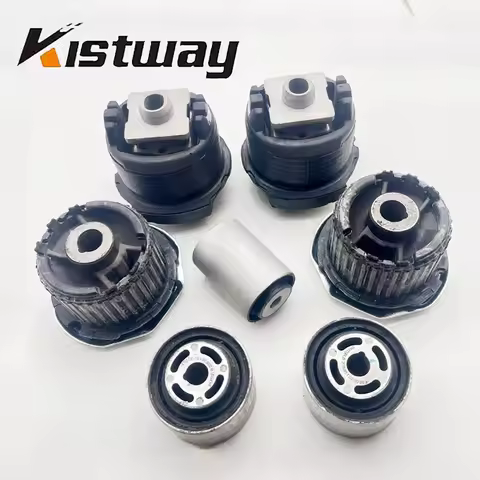 7PCS Rear Axle Beam Bonded Mount Rubber Bushing Kit for Mercedes Benz W205 W204 C204 S204 W212 C180 