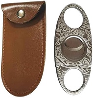 CAM2 Silver Grain Damascus Steel fits most cigars, cigar cutters, cigar cutters, double-edged scisso