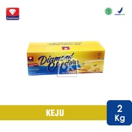 (2 Kg) Keju Cheddar Diamond / Cheddar Cheese Premium