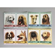 14/3/85 Bequia -Grenadines of St. Vincent 4 Se-Tenant Pair Dogs Stamps Complete Set. MNH.