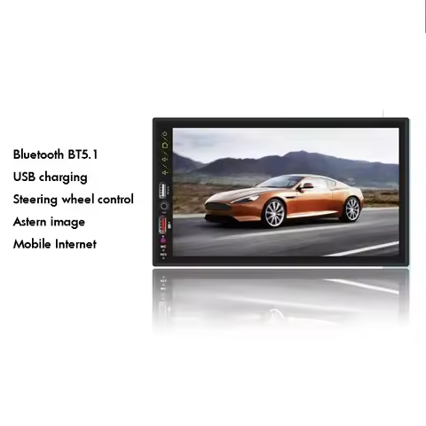 4.1 Inch Car MP5 Player Carplay Android Auto Capacitive Screen Full Touch HD Car MP5 Player USB Blue