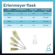 แปรงล้าง บีกเกอร์ ขวดชมพู่ กระบอกตวง ขวดวัดปริมาตร Brush for beaker Erlenmeyer flask Graduated cylinder Volumetric Flask