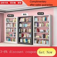 ! Stock Cabinet  Household Steel Book Shelf Simple Library Iron Book Storage Children Living Room Bookcase Floor Wall Sh
