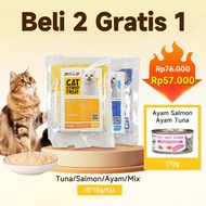 PETSUP Beli 2 karung snack kucing dapat 1 kaleng makanan kucing Sehat