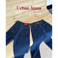 THESUNCO-URBAN JEANS กางเกงยีนส์เอวสูง ขากระบอกเล็ก ทรงมัม
